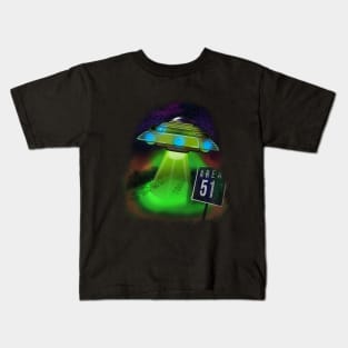 UFO Area 51 Kids T-Shirt